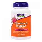 NOW Choline Inositol - Холин + Инозитол 500 мг 100 капсул